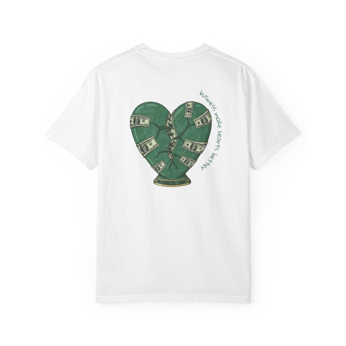 T-shirt Green Hearts Dollars