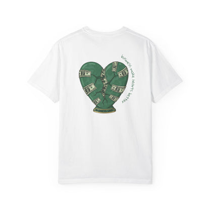 T-shirt Green Hearts Dollars